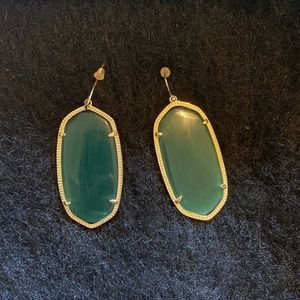 Kendra Scott green Danielle Earrings